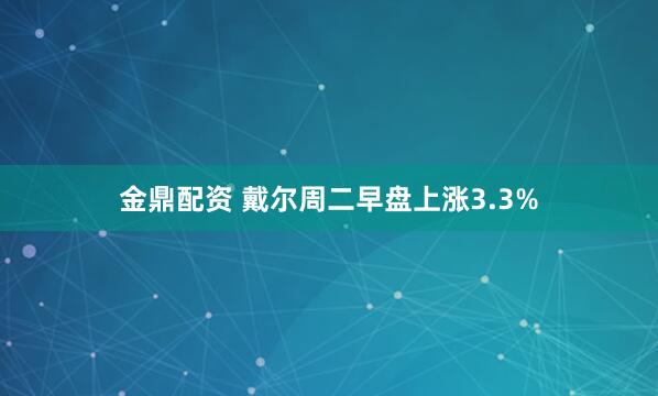 金鼎配资 戴尔周二早盘上涨3.3%