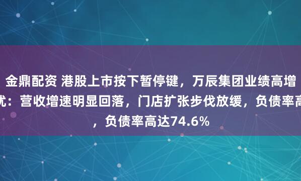 金鼎配资 港股上市按下暂停键，万辰集团业绩高增背后的隐忧：营收增速明显回落，门店扩张步伐放缓，负债率高达74.6%